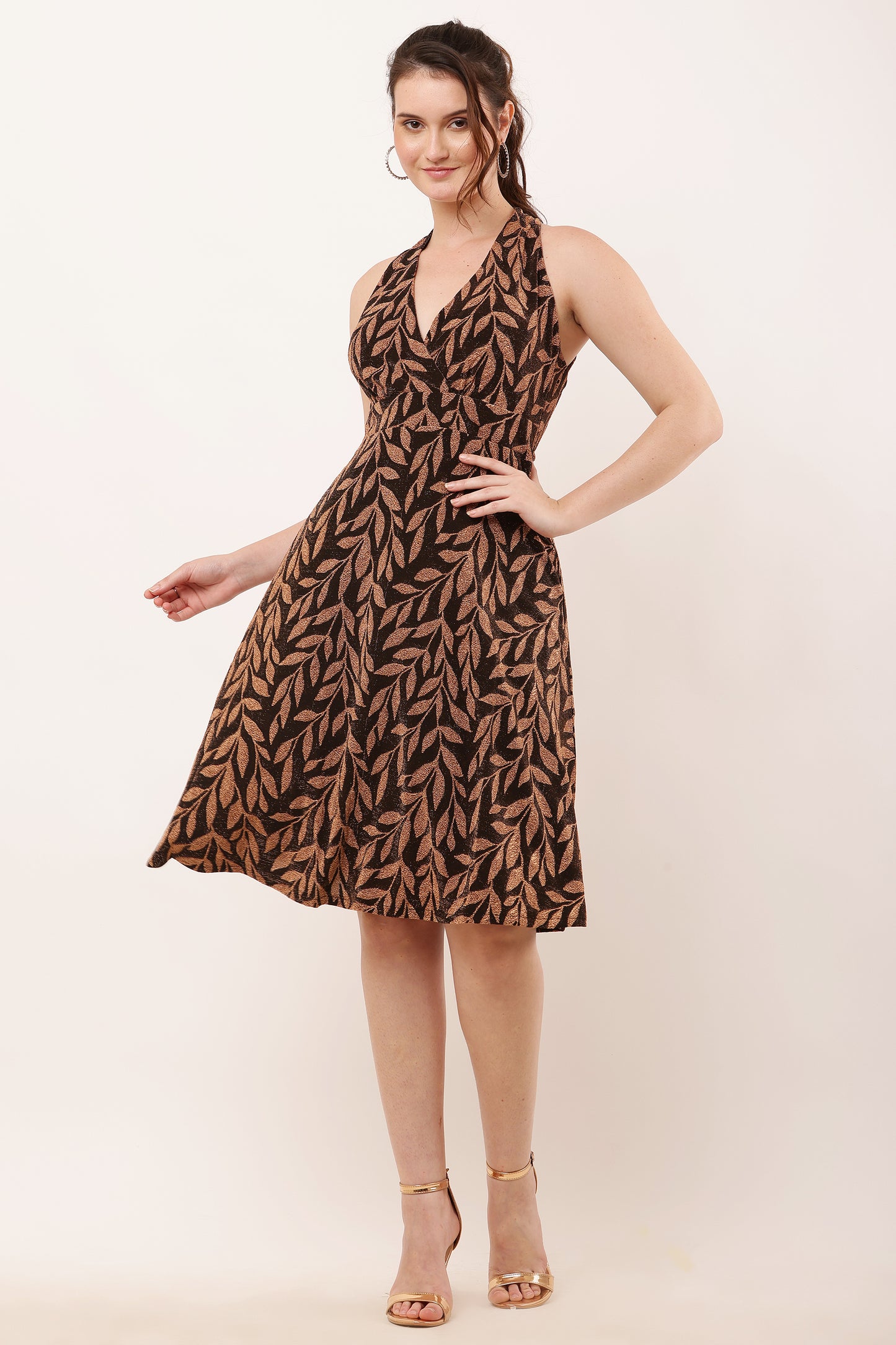 Shimery Alter Neck Midi
