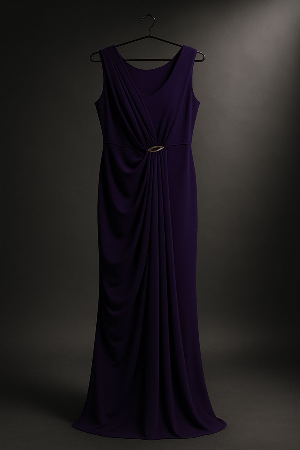 Elegant Draped Evening gown