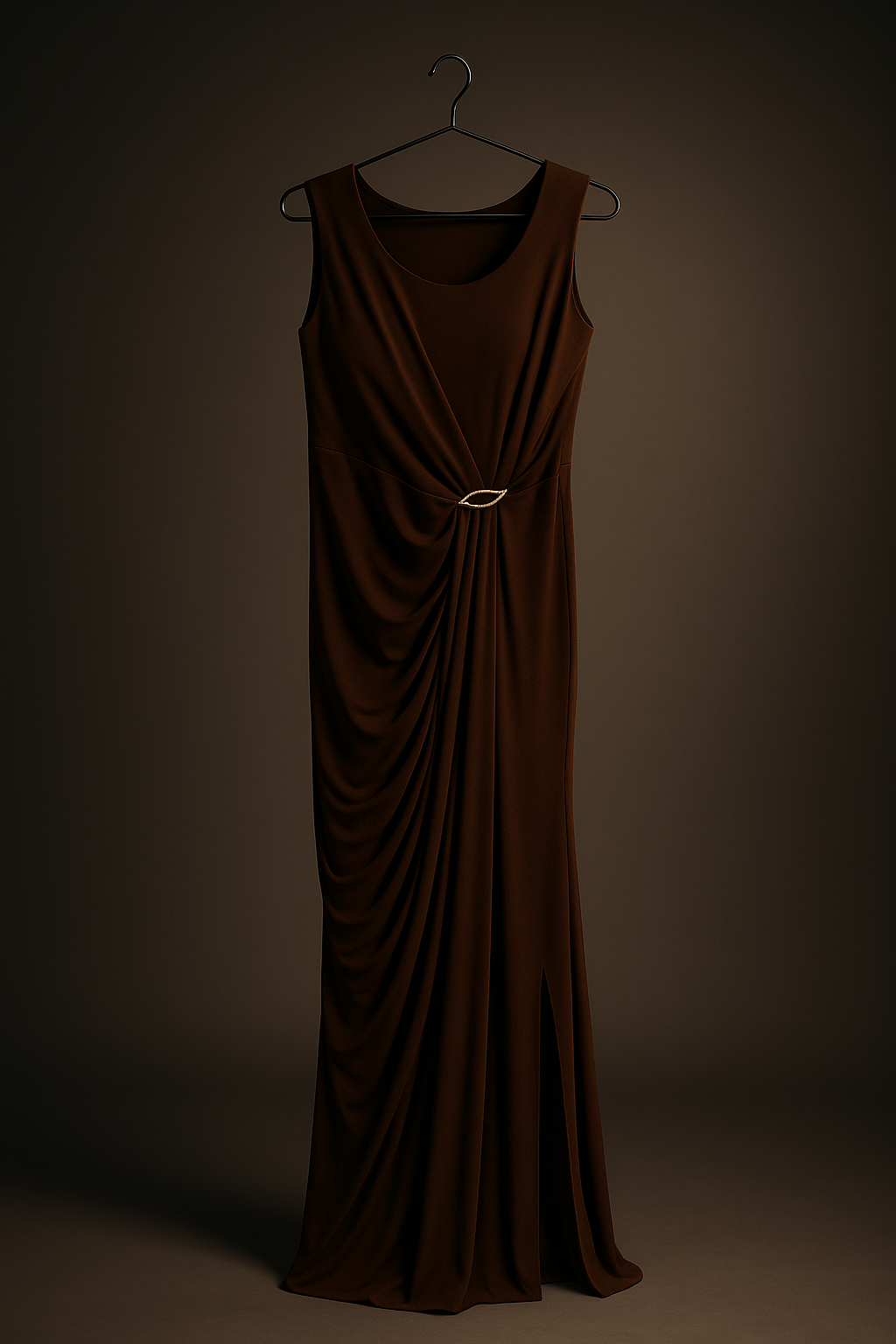Elegant Draped Evening gown