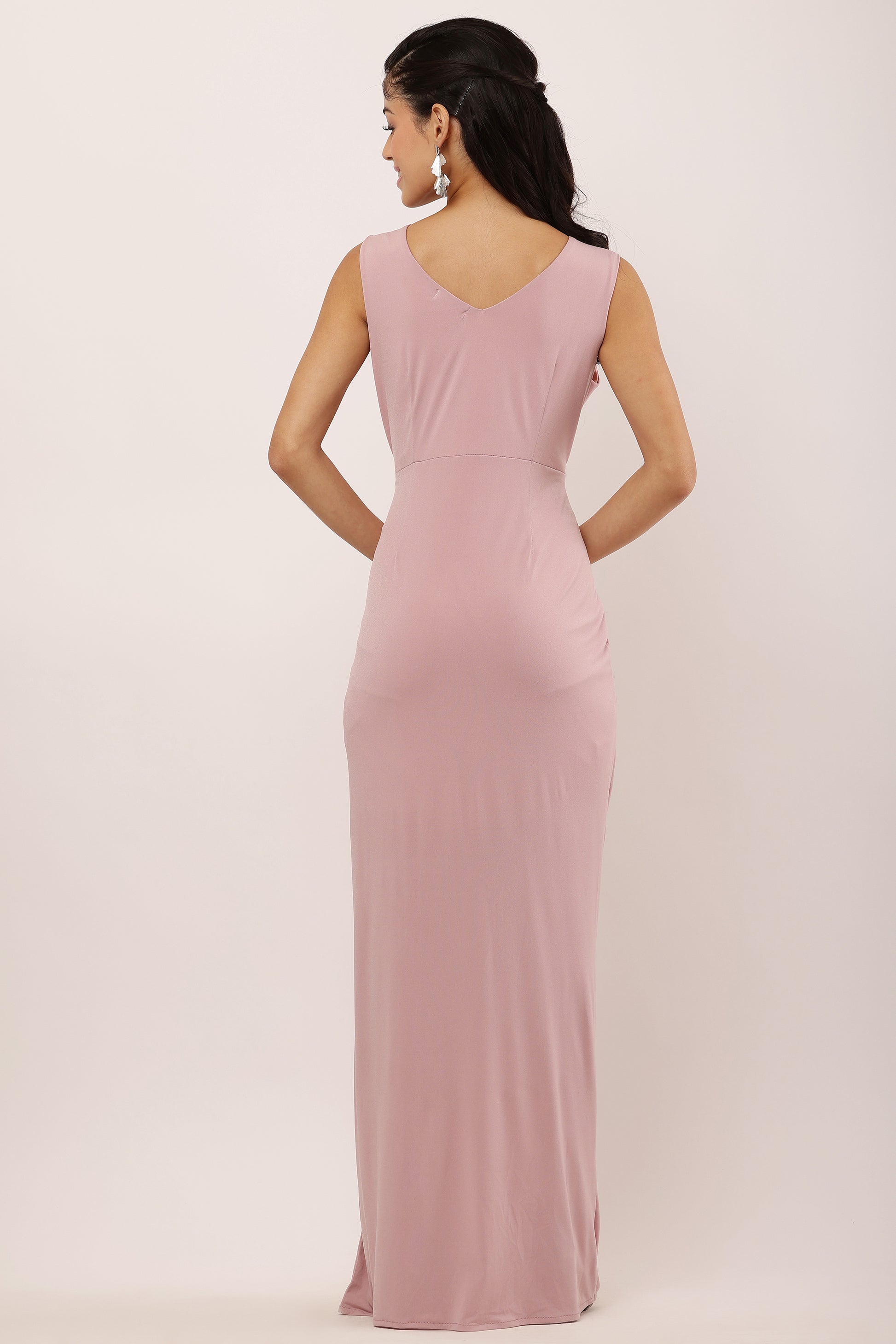 Elegant Draped Evening gown