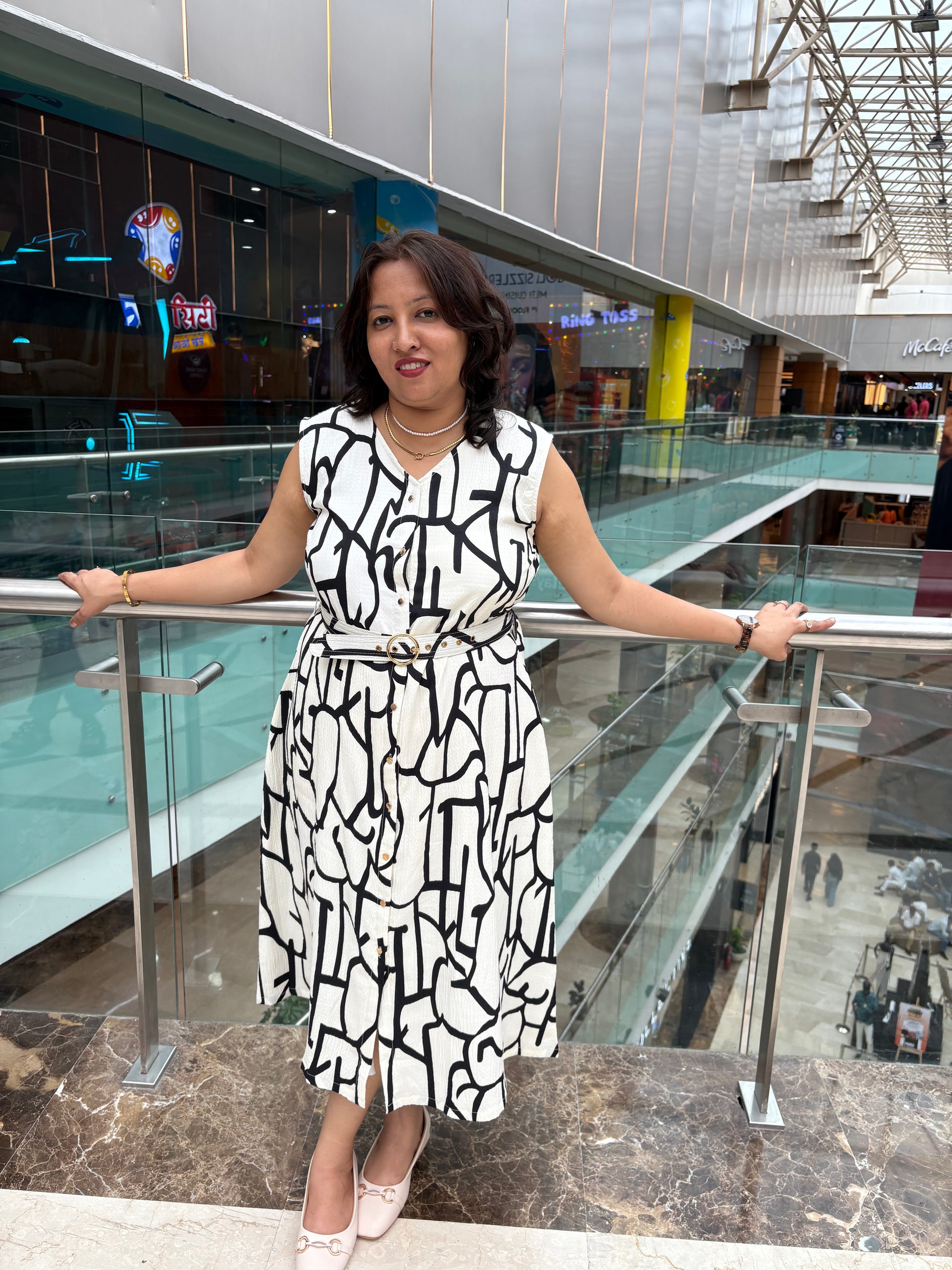 The Abstract Mosaic Dress